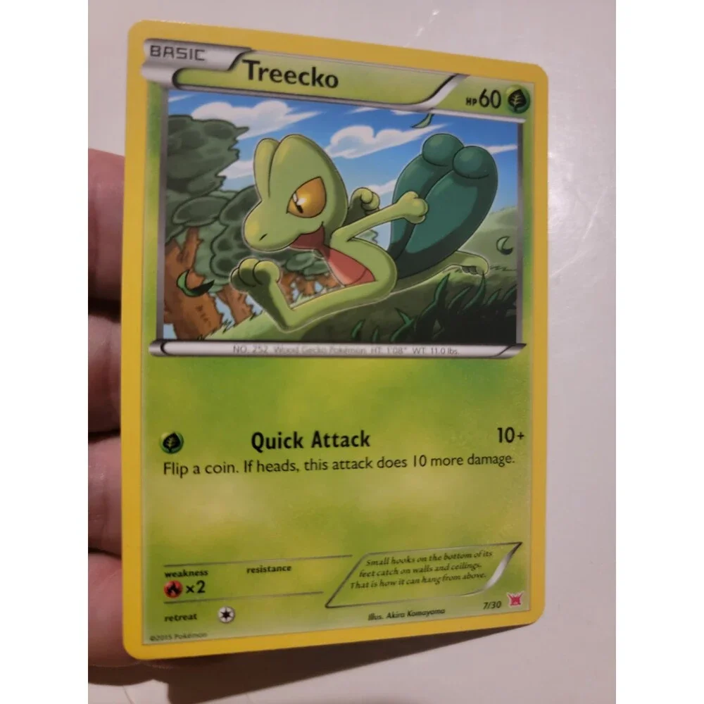 Treecko (#7) #7/30 XY Trainer Kit: Latias & Latios Pokemon tcg Hp60